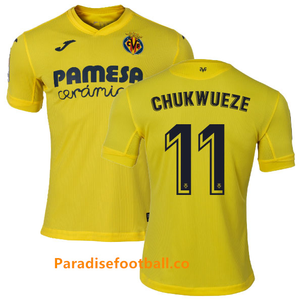 2020-2021 Villarreal Home Kit Soccer Jersey Chukwueze #11